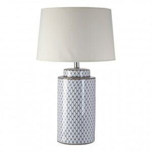 Ceramic Table Lamp / Cream Shade