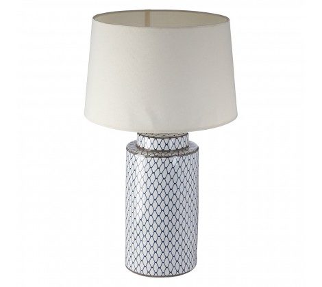 Ceramic Table Lamp / Cream Shade