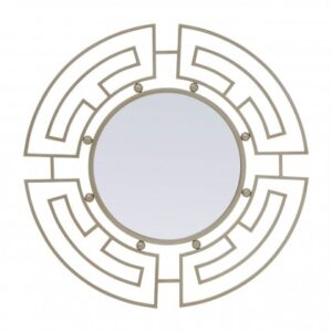 Jalal Round Wall Mirror Silver
