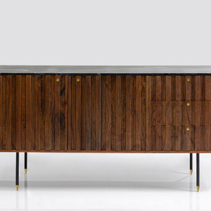 Sideboard - Veneered with marble top